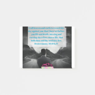 Deuteronomy 30:19 KJV Post-it Notes