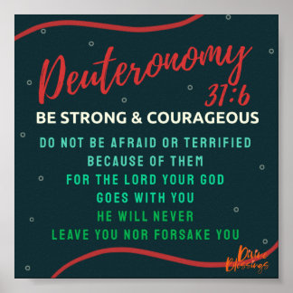 Deuteronomy 31:6 poster