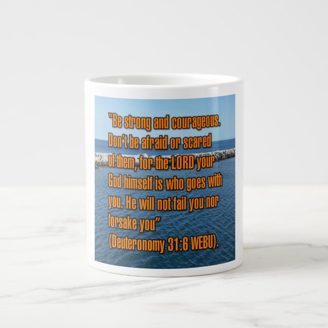 Deuteronomy 31:6 WEBU Mug (Front)