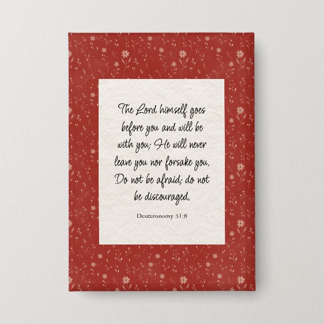 Deuteronomy 31:8 Bible Verse Image  (Front)