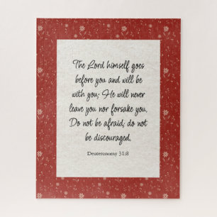Deuteronomy 31:8 Bible Verse Image  Jigsaw Puzzle