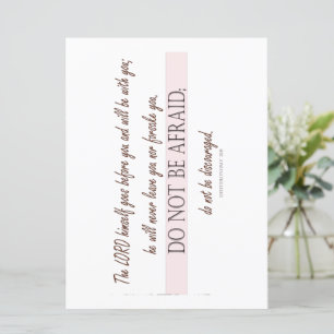 Deuteronomy 31:8, Do Not be Afraid Flat Card