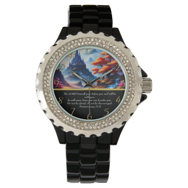 Deuteronomy 31:8 moutain lake  watch (Front)