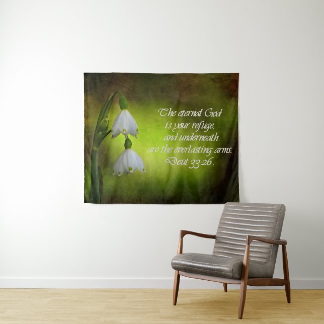 Deuteronomy 33:26 Eternal Refuge Inspirational Tapestry (In Situ (Horizontal))