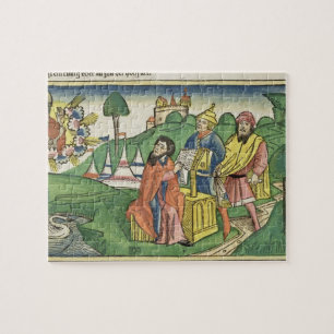 Deuteronomy: Frontispiece in which God makes the L Jigsaw Puzzle