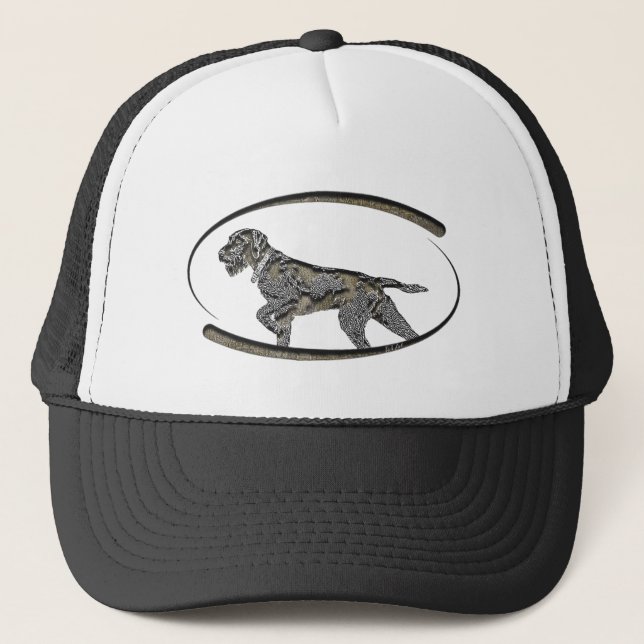 Deutsch Drahthaar , Best gun dog  Trucker Hat (Front)