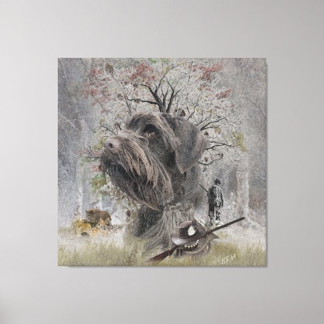 Deutsch Drahthaar     Canvas Print (Front)