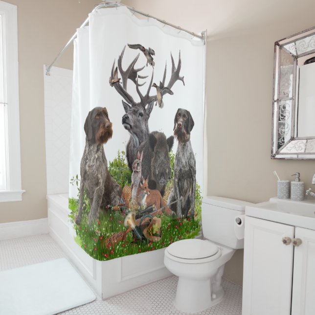 Deutsch Drahthaar(GWP) Shower Curtain (In Situ)
