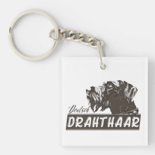 Deutsch Drahthaar  Keychain