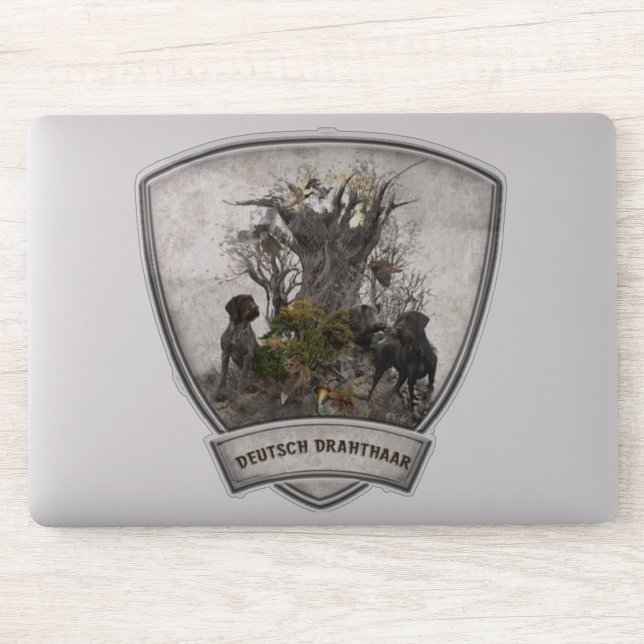 Deutsch Drahthaar Sticker (Computer)