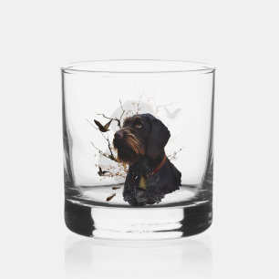 Deutsch Drahthaar Whiskey Glass