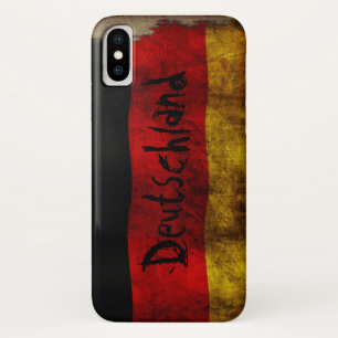 Deutsch Flagge - Vintage... iPhone X Case