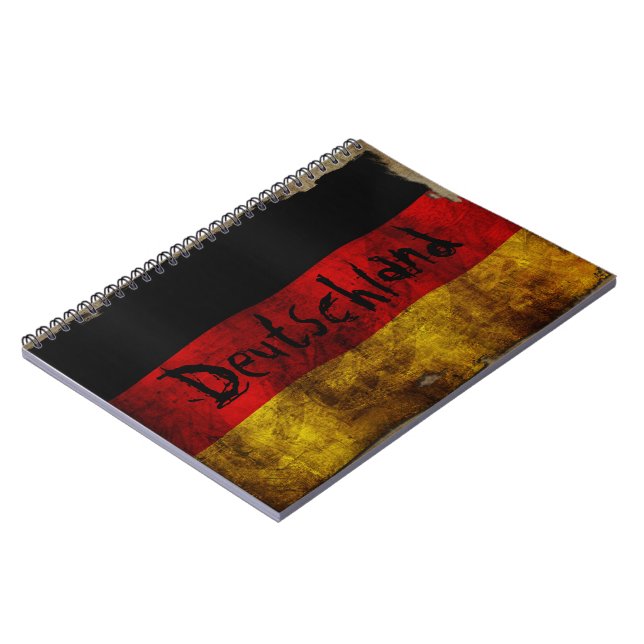 Deutsch Flagge - Vintage... Notebook (Left Side)