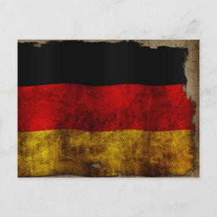 Deutsch Flagge - Vintage... Postcard