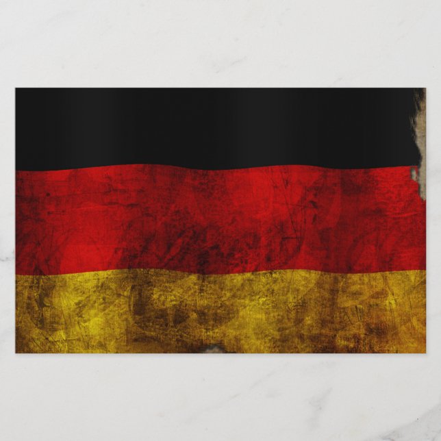 Deutsch Flagge - Vintage... Stationery (Front)