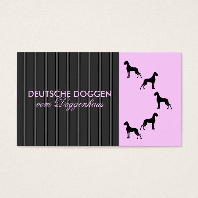 Deutsche Dogge Business Card (Front)