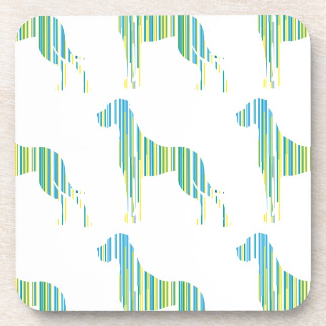 Deutsche Dogge Minimalistisch Coaster (Front)
