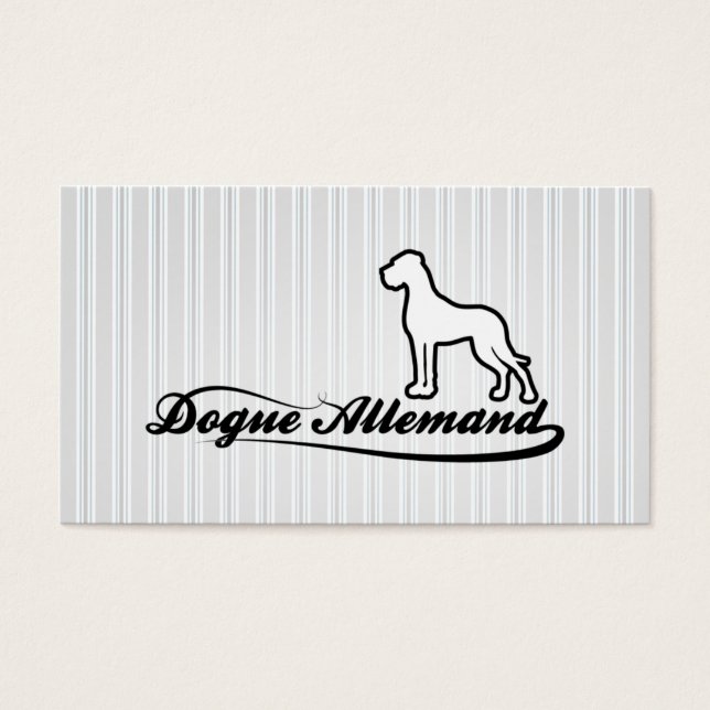 Deutsche Dogge Visitenkarte (Front)