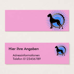 Deutsche Dogge Visitenkarte
