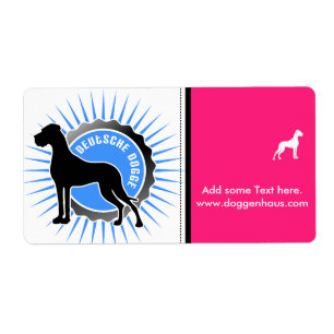 Deutsche Doggem Stern und Schrift