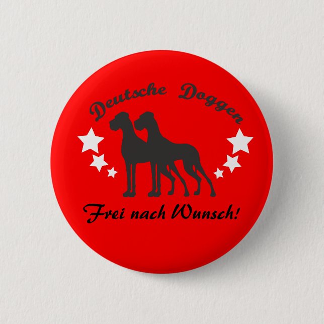 Deutsche Doggen 2 Inch Round Button (Front)