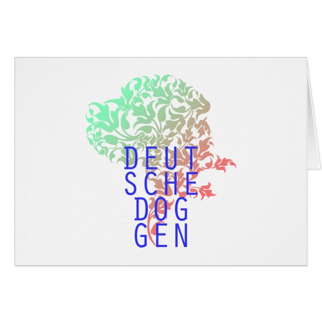 Deutsche Doggen Blatt Kopf (Front Horizontal)