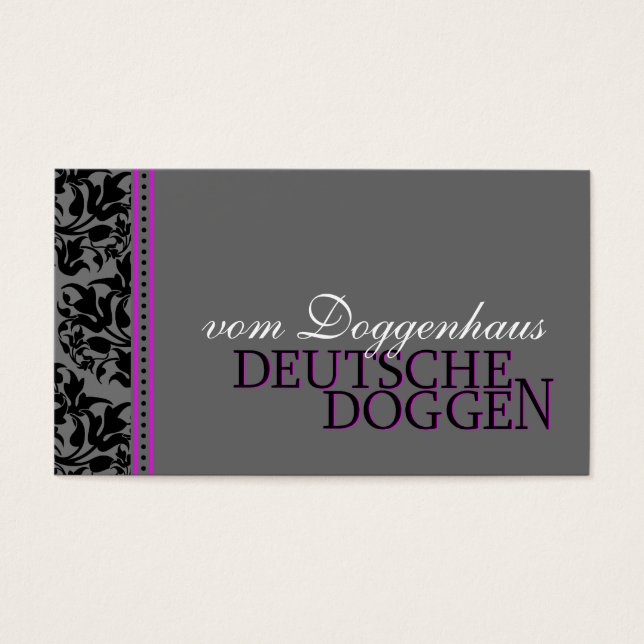 Deutsche Doggen blumig (Front)