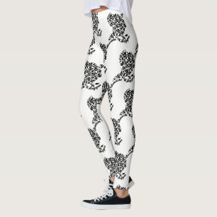 Deutsche Doggen blumig Leggings
