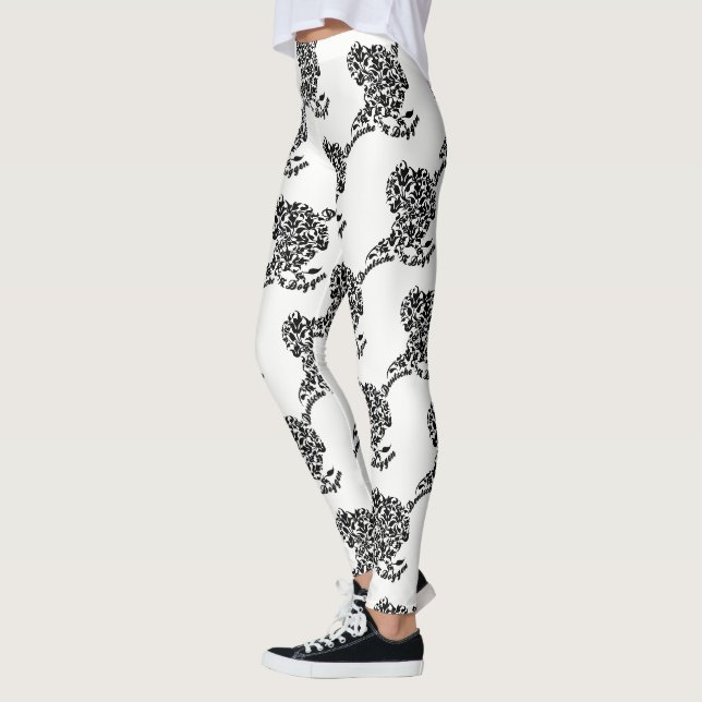 Deutsche Doggen blumig Leggings (Left)