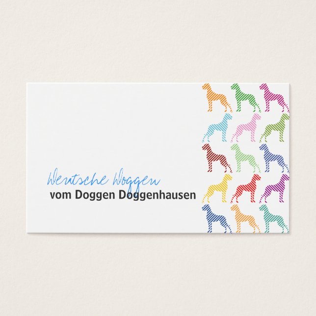 Deutsche Doggen Business Cards (Front)