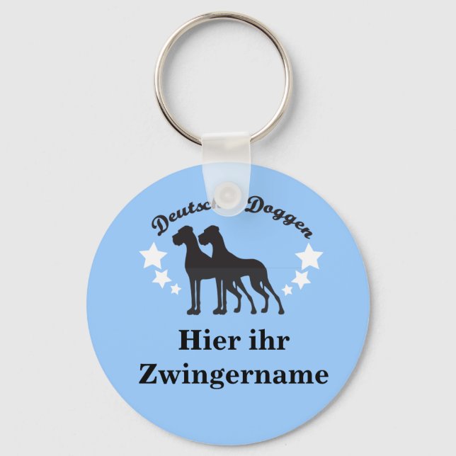 Deutsche Doggen Keychain (Front)