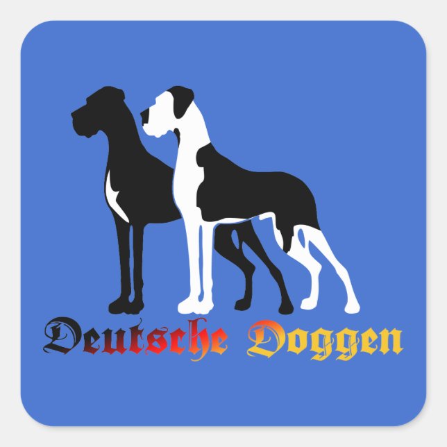 Deutsche Doggen Sticker (Front)