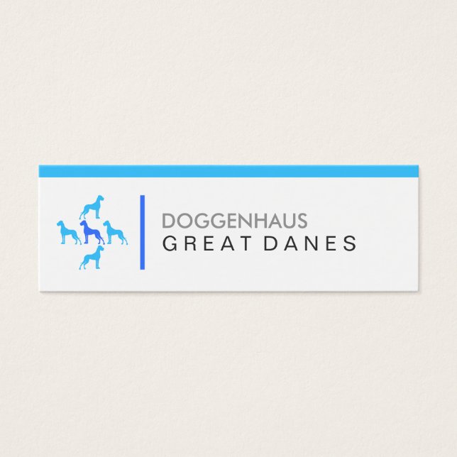 Deutsche Doggen Visitenkarten (Devant)