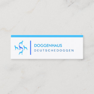 Deutsche Doggen Visitenkarten Mini Business Card