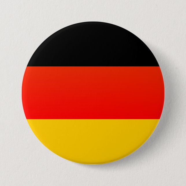 Deutsche Flagge or German Flag 3 Inch Round Button (Front)