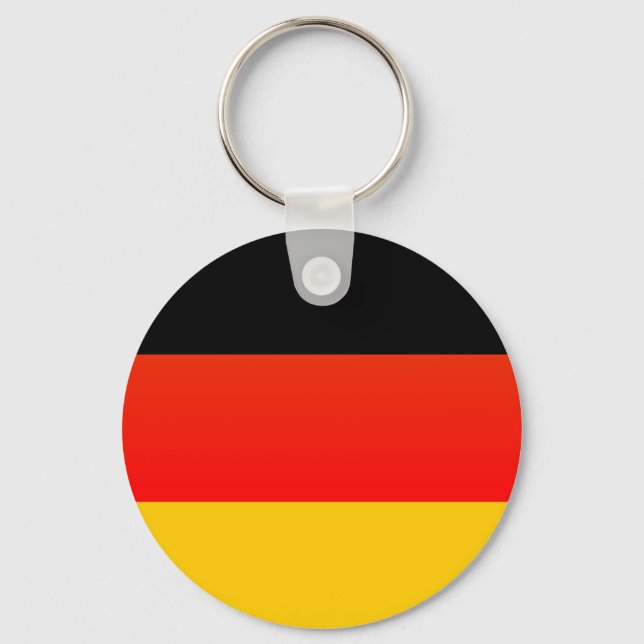 Deutsche Flagge or German Flag Keychain (Front)