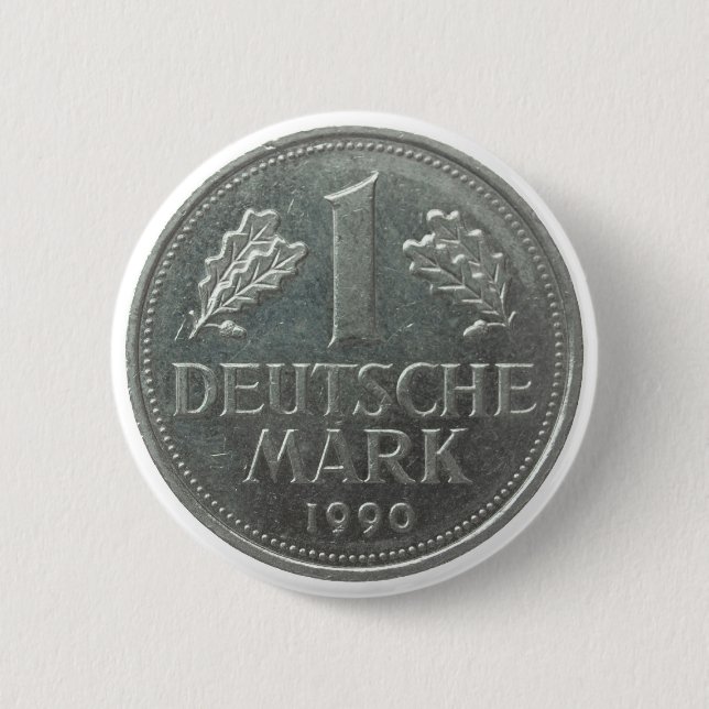 Deutsche Mark coin 2 Inch Round Button (Front)