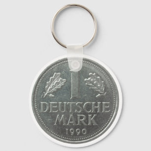 Deutsche Mark coin Keychain