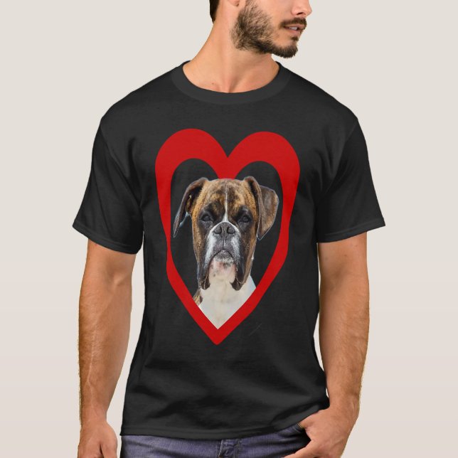 Deutscher Boxer  Dog Heart   Boxer  German Boxer T-Shirt (Front)