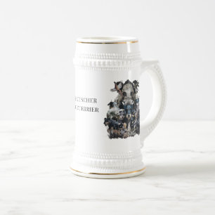 Deutscher Jagdterrier Beer Stein