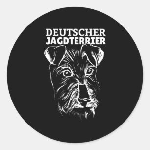 Deutscher Jagdterrier Classic Round Sticker