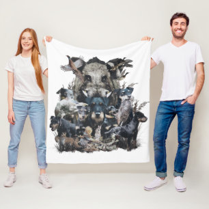 Deutscher Jagdterrier  Fleece Blanket