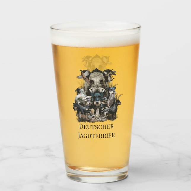  Deutscher Jagdterrier  Glass (Front Filled)
