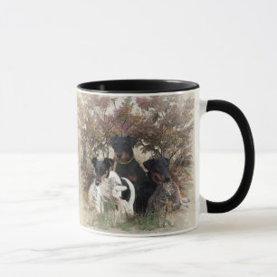 Deutscher Jagdterrier Square Wall Clock Coffee Mu Mug