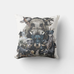 Deutscher Jagdterrier Square Wall Clock Coffee Mu Outdoor Pillow
