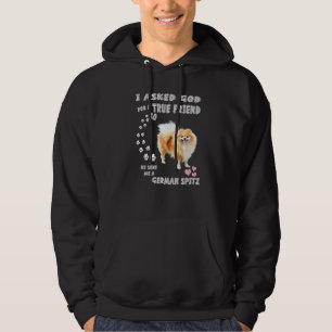 Deutscher Spitz Mom Fluffy Dog Dad Print Cute Germ Hoodie