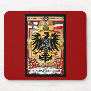 Deutsches Reich ~ Vintage German WW1 Poster Mouse Pad