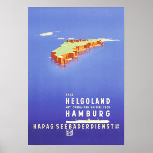 " Deutschland: 1939 - HaPag Helgoland Reise  Poster