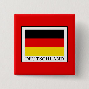 Deutschland 2 Inch Square Button