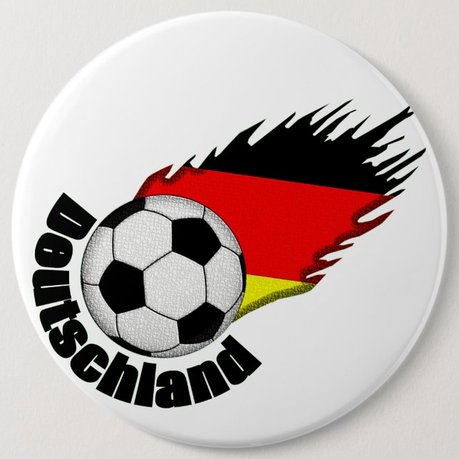 deutschland 6 inch round button (Front)